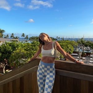 Belle the Label Blue and White Checkered Pants